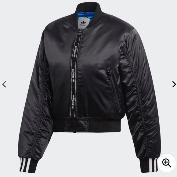 adidas cropped bomber jacket
